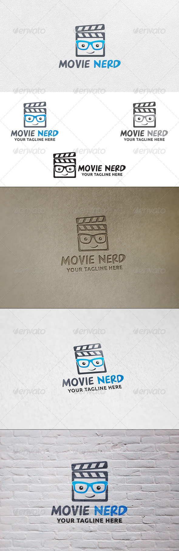 GraphicRiver Movie Nerd Logo Template 6803566 GraphicRiver Movie Nerd Logo Template 6803566