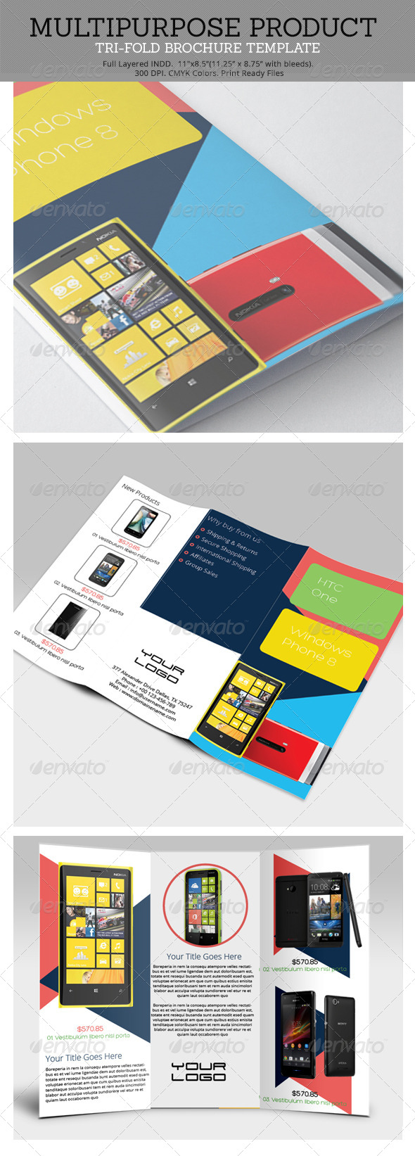 GraphicRiver Multipurpose Product Tri-Fold Brochure Template 6804498 GraphicRiver Multipurpose Product Tri-Fold Brochure Template 6804498