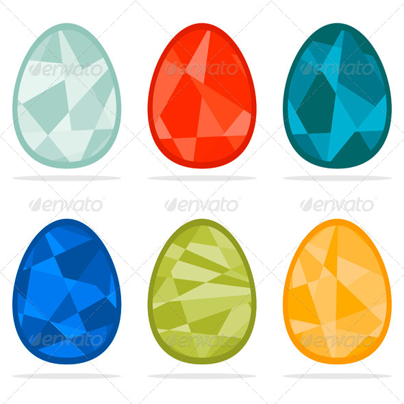 GraphicRiver Set of Easter Eggs 6806492 GraphicRiver Set of Easter Eggs 6806492