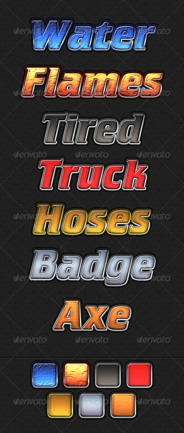 Fireman Style - Text Effects Actions