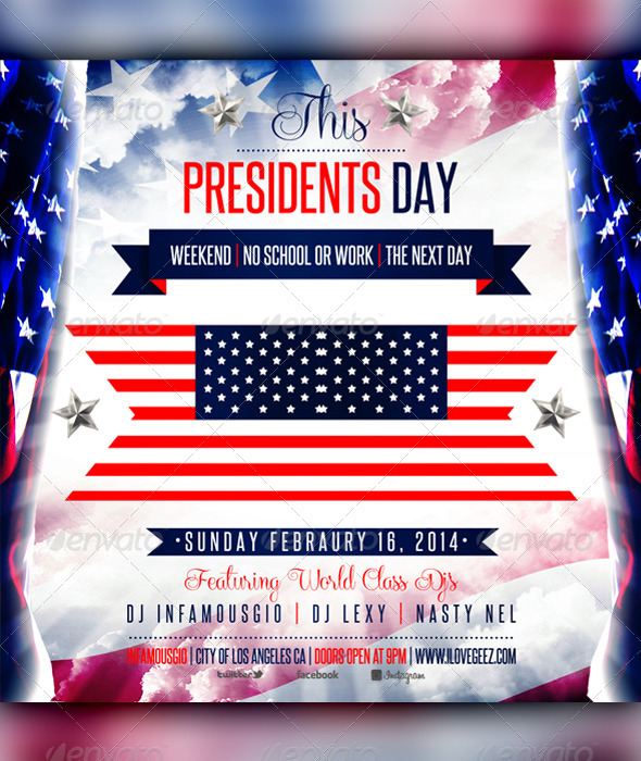 GraphicRiver Presidents Day 2 6808478 GraphicRiver Presidents Day 2 6808478