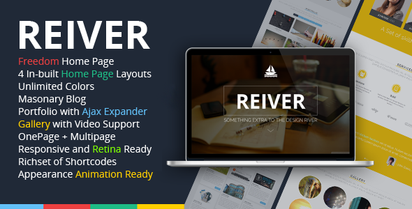 ThemeForest REIVER WordPress One Page Responsive Portfolio 6812743 ThemeForest REIVER WordPress One Page Responsive Portfolio 6812743
