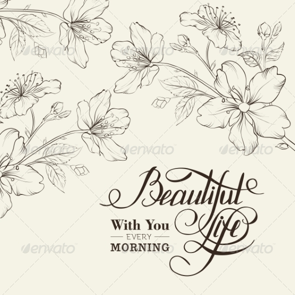 GraphicRiver Calligraphy Cherry Blossom 6813014 GraphicRiver Calligraphy Cherry Blossom 6813014