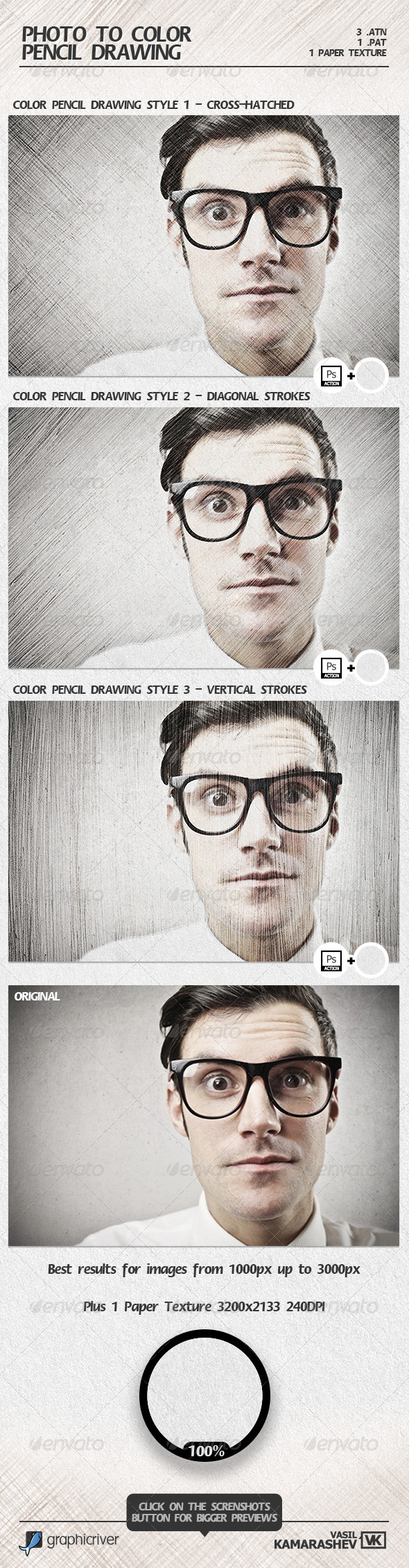 GraphicRiver Photo to Color Pencil Drawing 6814666 GraphicRiver Photo to Color Pencil Drawing 6814666