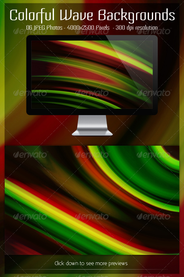 GraphicRiver Colorful Wave Backgrounds 6812431 GraphicRiver Colorful Wave Backgrounds 6812431