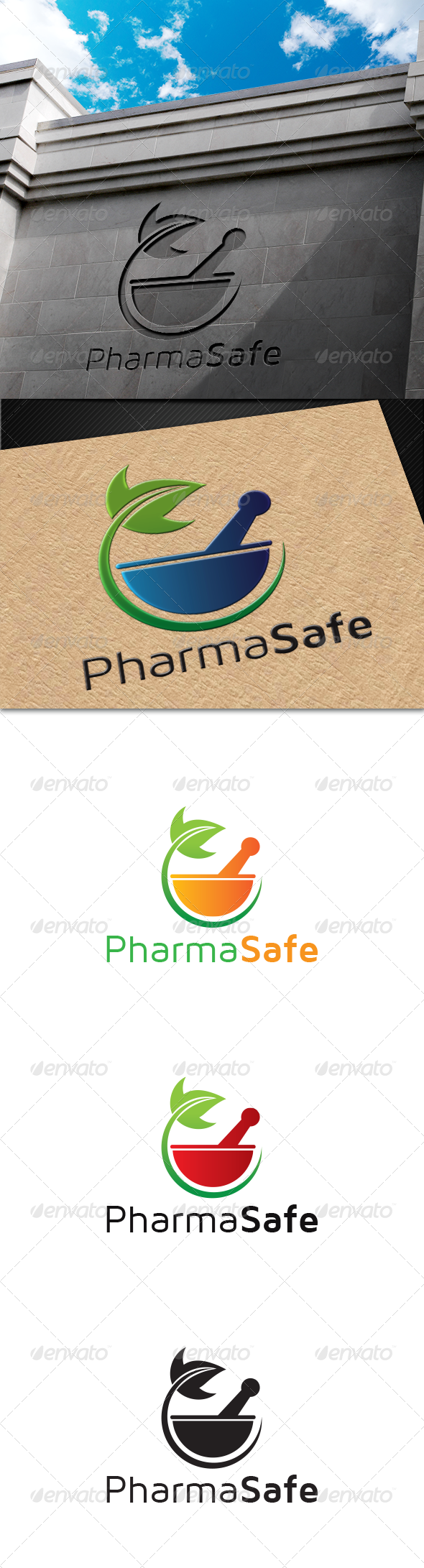GraphicRiver PharmaSafe Logo 6820323 GraphicRiver PharmaSafe Logo 6820323