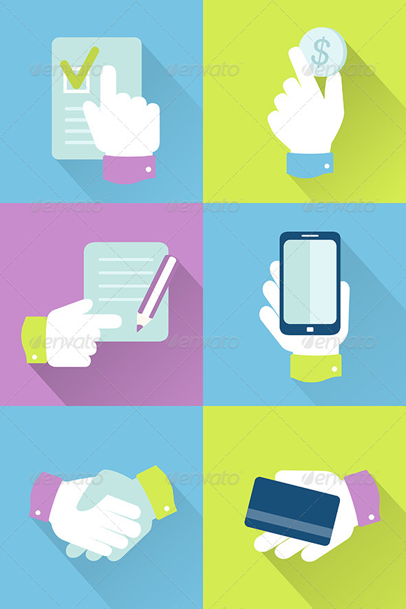 GraphicRiver Business Icons Flat Design 6823814 GraphicRiver Business Icons Flat Design 6823814