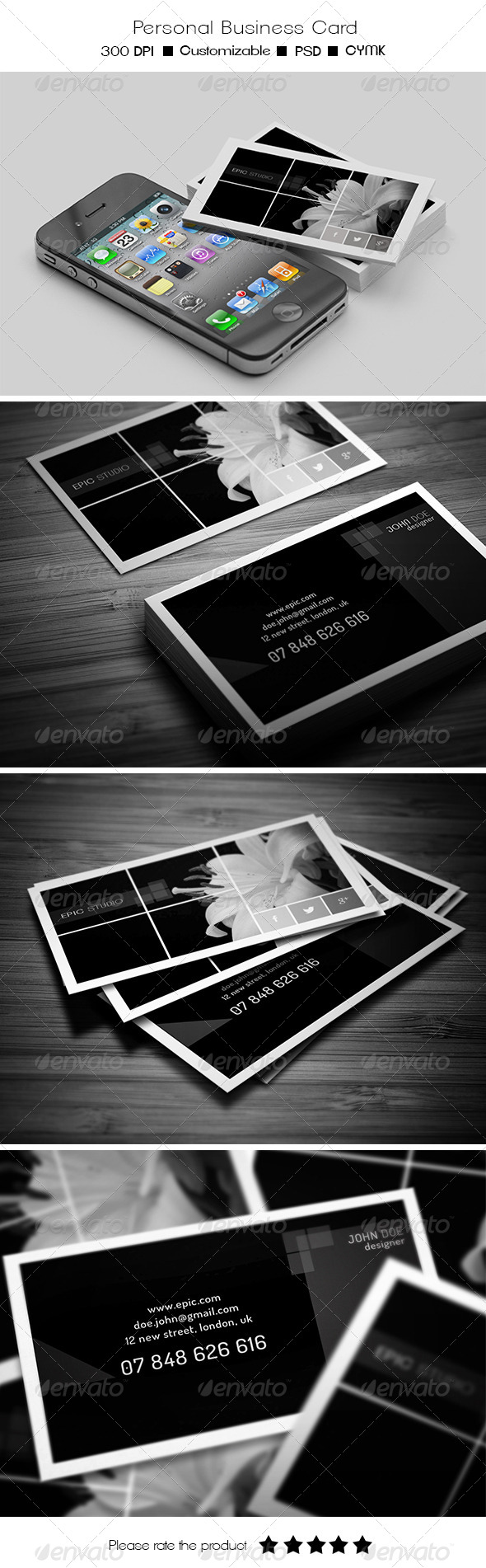 Personal Business Card - Business Cards Print Templates