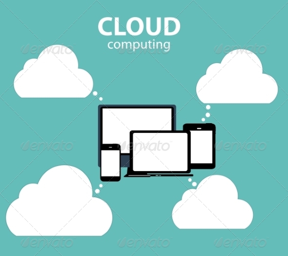 GraphicRiver Cloud Computing Concept on Different Electronic De 6828875 GraphicRiver Cloud Computing Concept on Different Electronic De 6828875