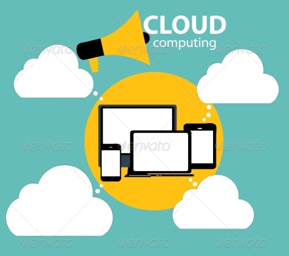 GraphicRiver Cloud Computing Concept on Different Electronic 6828877 GraphicRiver Cloud Computing Concept on Different Electronic 6828877