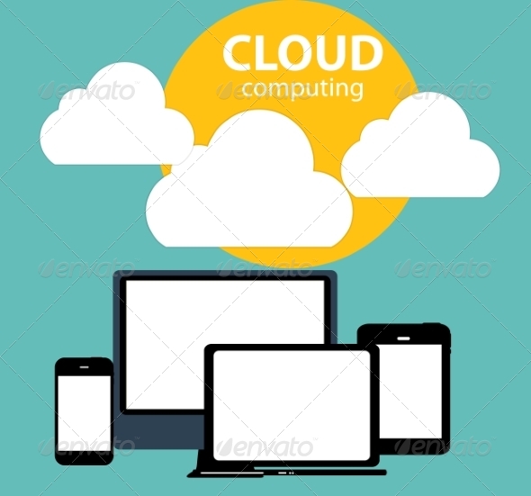 GraphicRiver Cloud Computing Concept on Different Electronic 6828890 GraphicRiver Cloud Computing Concept on Different Electronic 6828890