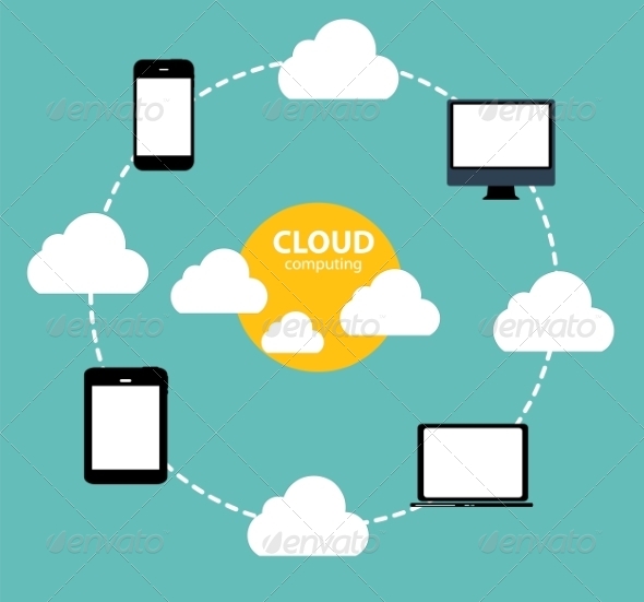 GraphicRiver Cloud Computing Concept on Different Electronic 6828899 GraphicRiver Cloud Computing Concept on Different Electronic 6828899