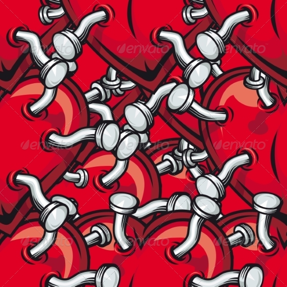 GraphicRiver Seamless Parttern of Nails in Red Hearts 6830407 GraphicRiver Seamless Parttern of Nails in Red Hearts 6830407
