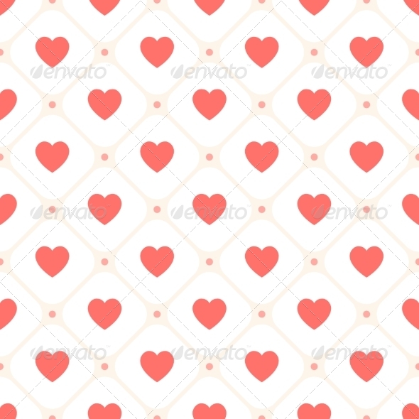 GraphicRiver Vector Seamless Retro Pattern with Hearts 6830596 GraphicRiver Vector Seamless Retro Pattern with Hearts 6830596