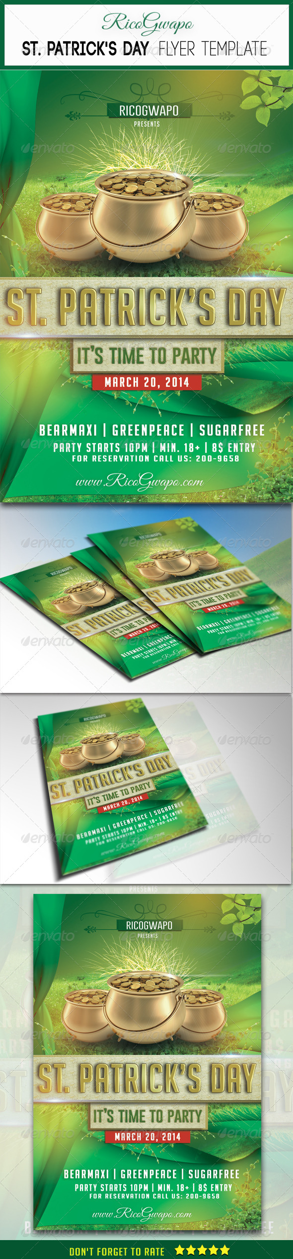 GraphicRiver St Patrick s Flyer Template 6832019 GraphicRiver St Patrick s Flyer Template 6832019
