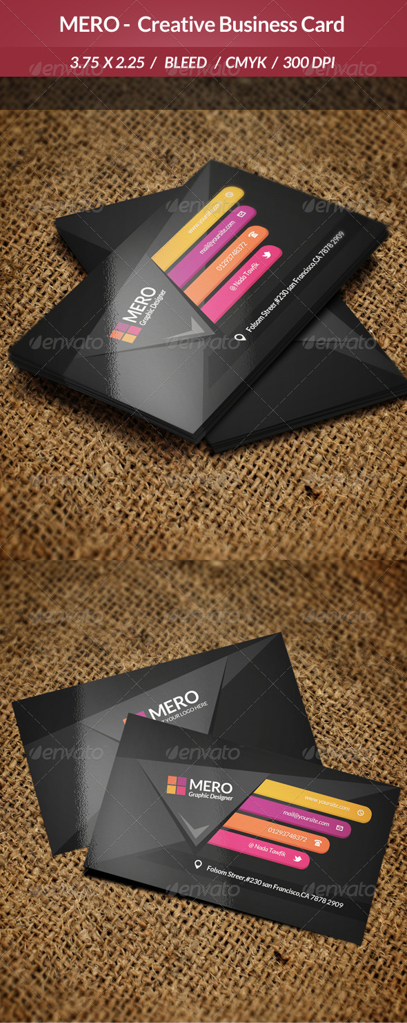 GraphicRiver Mero Creative Business Card 6815217 GraphicRiver Mero Creative Business Card 6815217