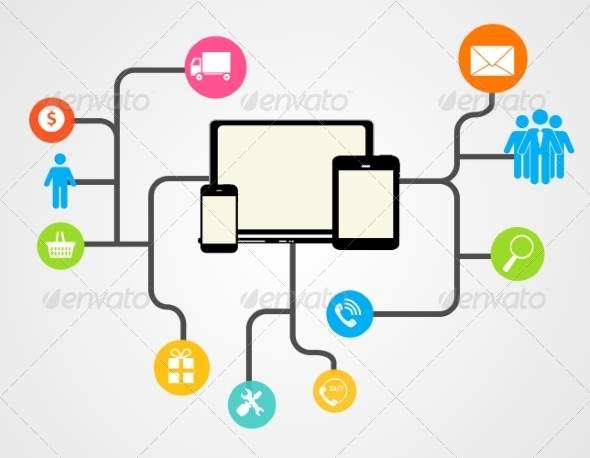 GraphicRiver Cloud Computing Concept on Different Electronic De 6835984 GraphicRiver Cloud Computing Concept on Different Electronic De 6835984