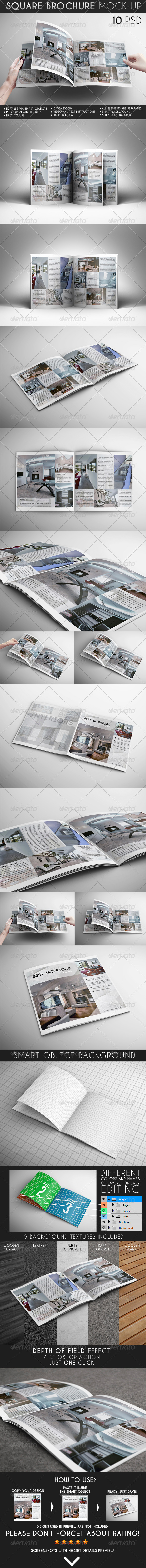 GraphicRiver Square Brochure Mock-Up 6838423 GraphicRiver Square Brochure Mock-Up 6838423