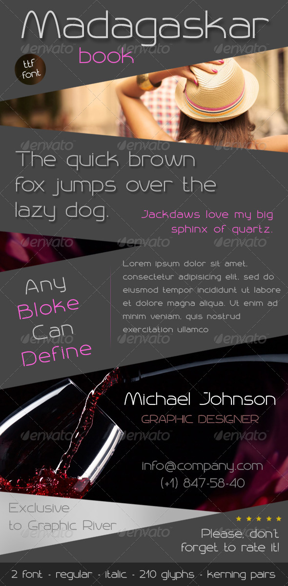 GraphicRiver Madagaskar Book Font 6839637 GraphicRiver Madagaskar Book Font 6839637