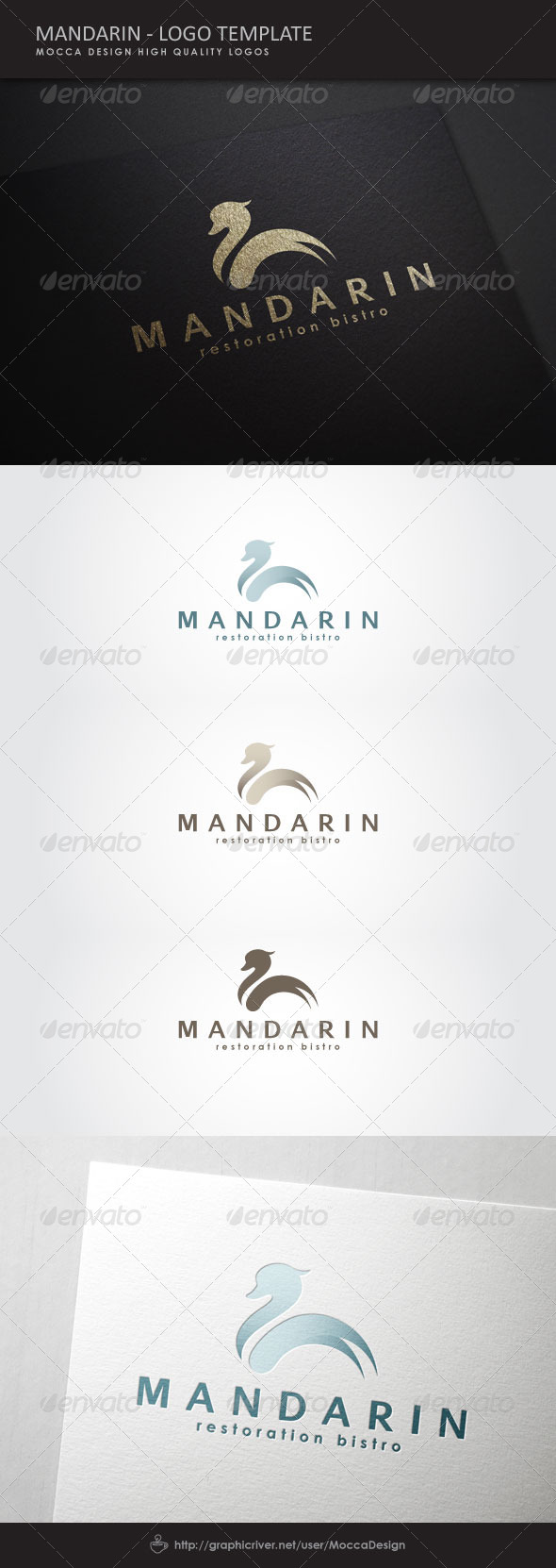 Mandarin Logo - Animals Logo Templates