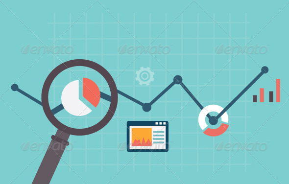 GraphicRiver Flat Illustration of Analytics Information 6840641 GraphicRiver Flat Illustration of Analytics Information 6840641