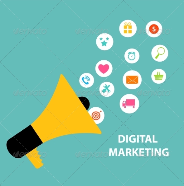 GraphicRiver Digital Marketing Concept for Different Electronic 6841054 GraphicRiver Digital Marketing Concept for Different Electronic 6841054