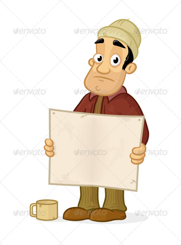 GraphicRiver Homeless Guy 6842644 GraphicRiver Homeless Guy 6842644