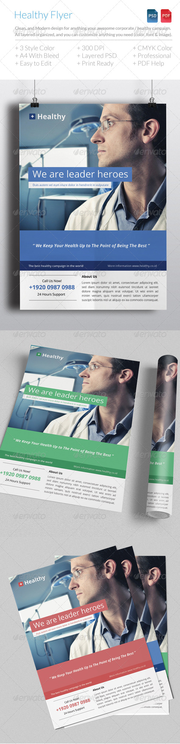 GraphicRiver Health Business Flyer Template 6848033 GraphicRiver Health Business Flyer Template 6848033
