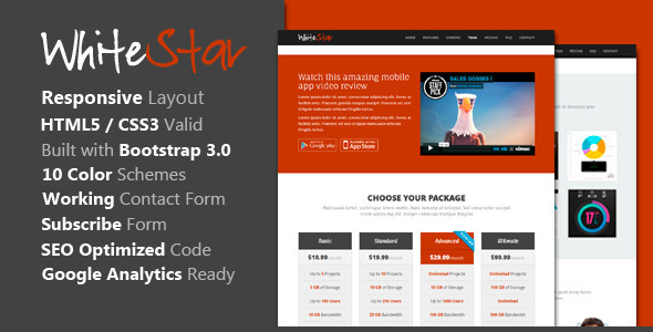 ThemeForest WhiteStar Responsive HTML5 Landing Page 6841091 ThemeForest WhiteStar Responsive HTML5 Landing Page 6841091