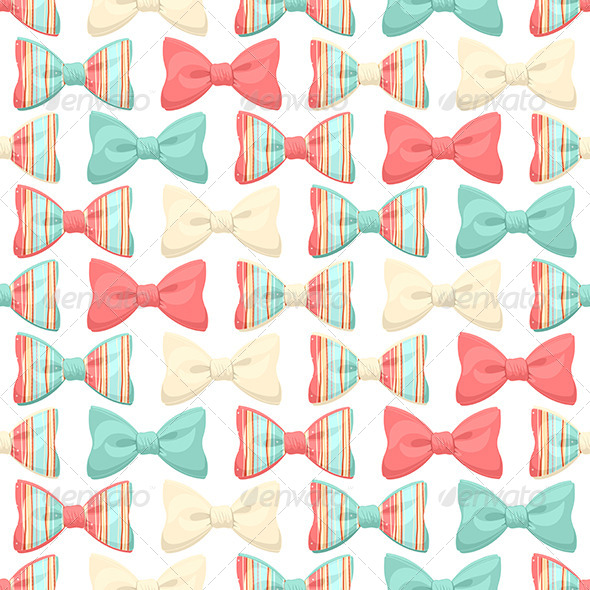 GraphicRiver Striped Bows 6852989 GraphicRiver Striped Bows 6852989