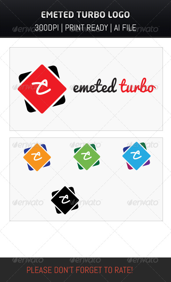 GraphicRiver Emeted Turbo Logo 6853234 GraphicRiver Emeted Turbo Logo 6853234