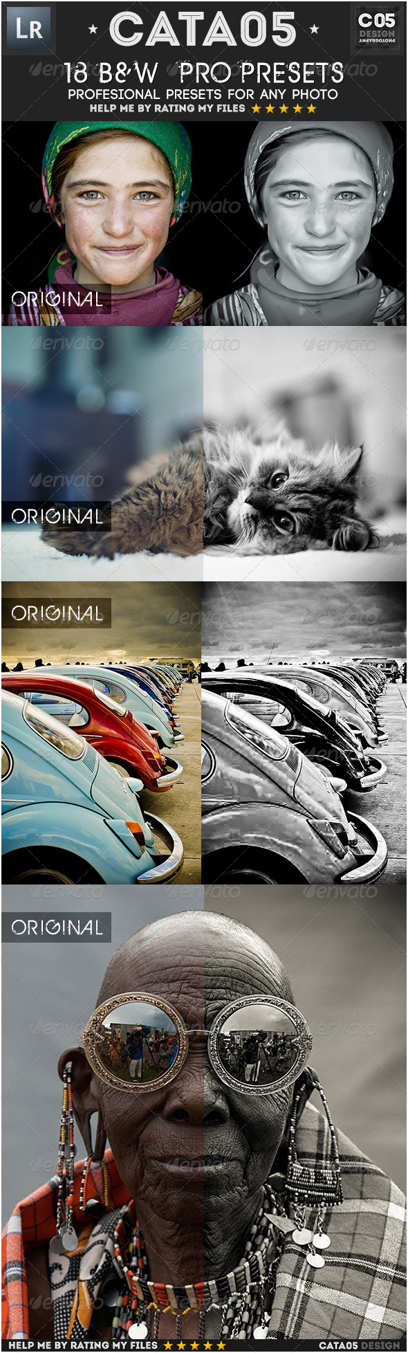 GraphicRiver 18 B&W Pro Presets 6853236 GraphicRiver 18 B&W Pro Presets 6853236