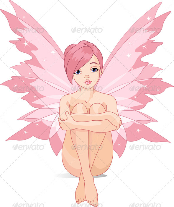 GraphicRiver Young Pink Fairy 6854112 GraphicRiver Young Pink Fairy 6854112
