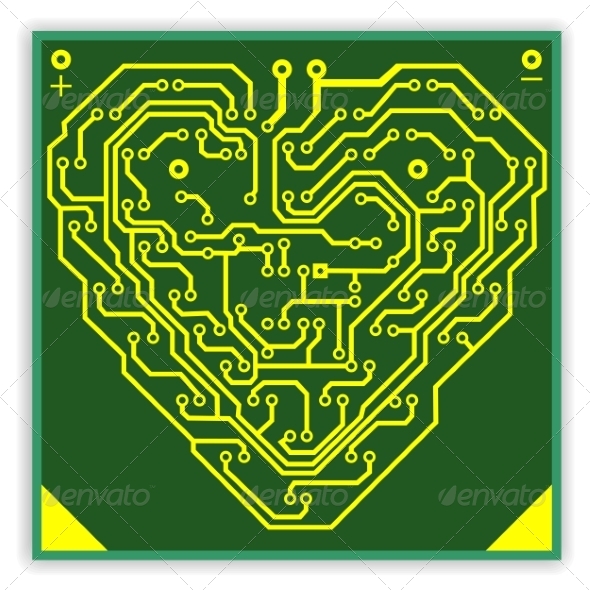 GraphicRiver Circuitboard Pattern in the Shape of a Heart 6855318 GraphicRiver Circuitboard Pattern in the Shape of a Heart 6855318