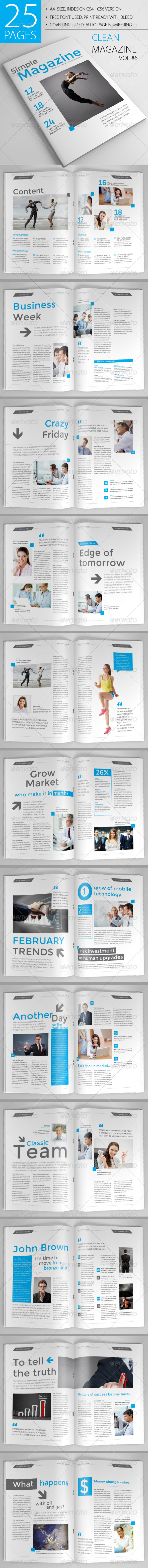 GraphicRiver 25 Pages Clean Magazine Vol6 6847207 GraphicRiver 25 Pages Clean Magazine Vol6 6847207