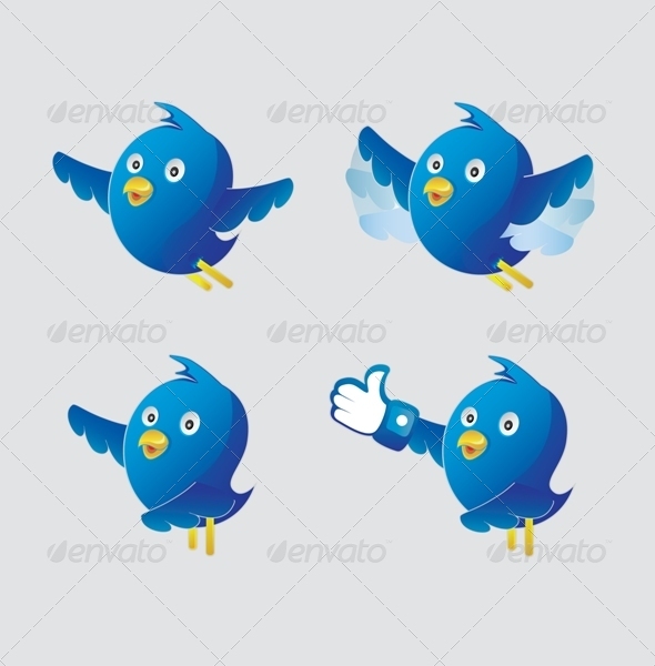 GraphicRiver Funny Twitter Characters 6856938 GraphicRiver Funny Twitter Characters 6856938