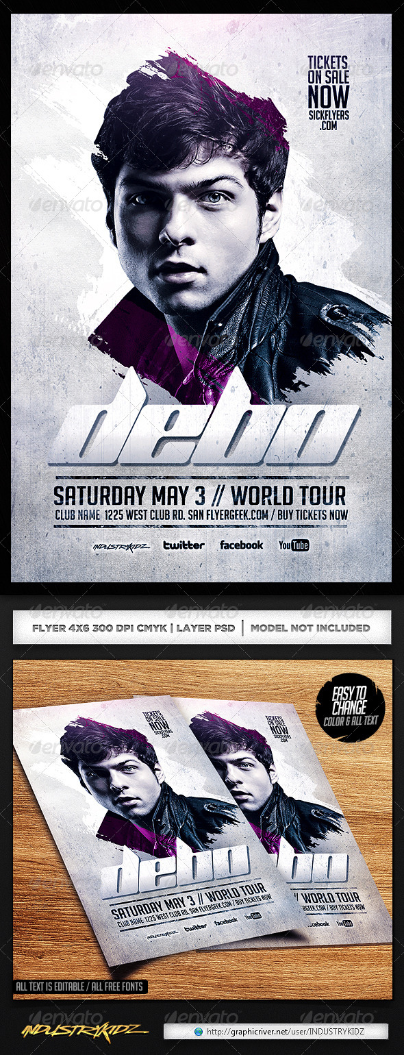 GraphicRiver Electro House Dj Flyer PSD 6857454 GraphicRiver Electro House Dj Flyer PSD 6857454