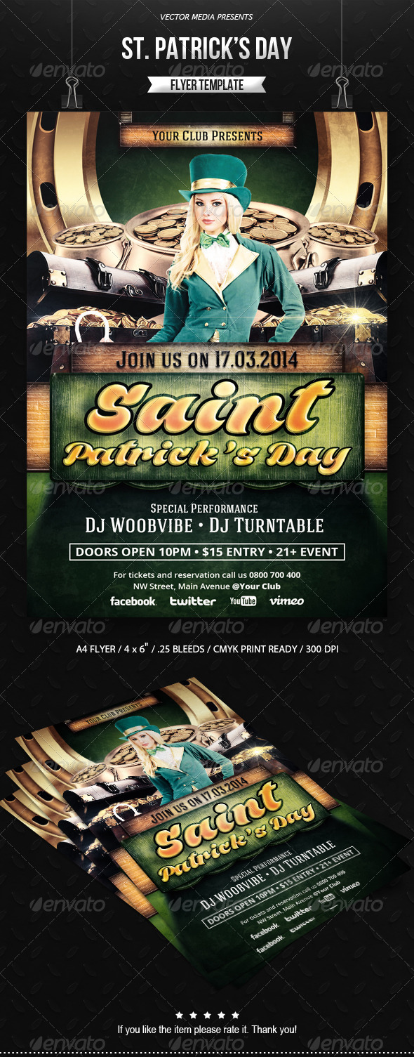 GraphicRiver Saint Patrick s Day Flyer 6858187 GraphicRiver Saint Patrick s Day Flyer 6858187
