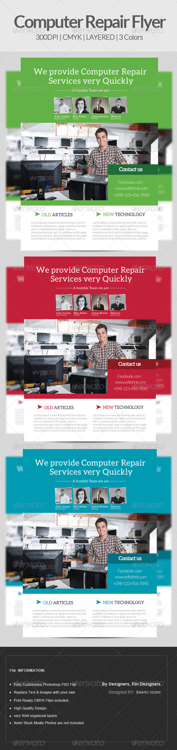 GraphicRiver Computer Repair Flyer Template 6851371 GraphicRiver Computer Repair Flyer Template 6851371