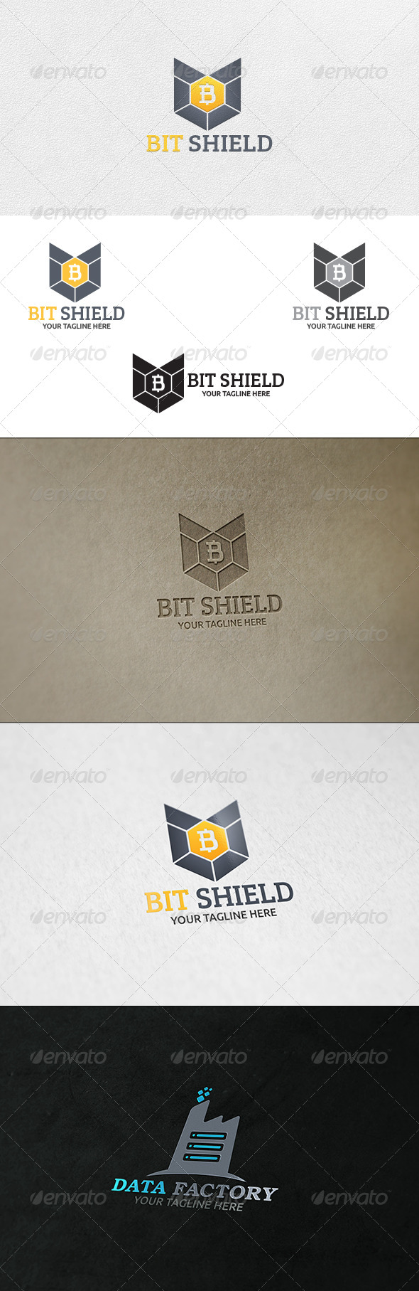 GraphicRiver Bit Shield Logo Template 6860383 GraphicRiver Bit Shield Logo Template 6860383