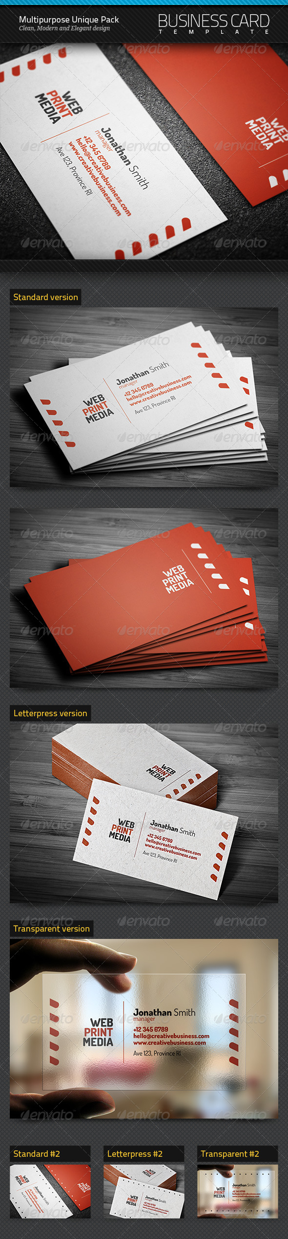 GraphicRiver Multipurpose Unique Pack of Business Cards 6860412 GraphicRiver Multipurpose Unique Pack of Business Cards 6860412