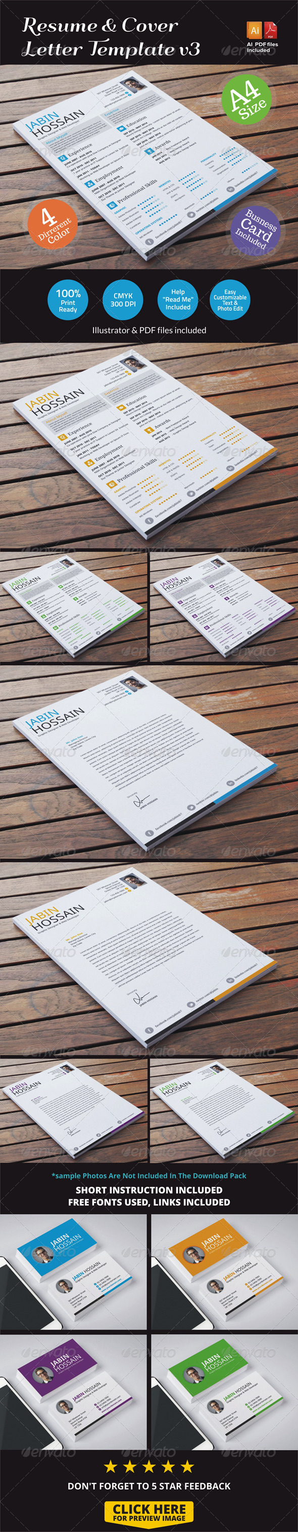 GraphicRiver Resume & Cover Letter Template v3 6862747 GraphicRiver Resume & Cover Letter Template v3 6862747