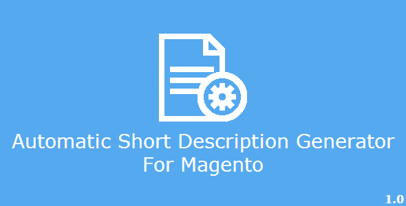 CodeCanyon Automatic Short Description Generator for Magento 6863587 CodeCanyon Automatic Short Description Generator for Magento 6863587