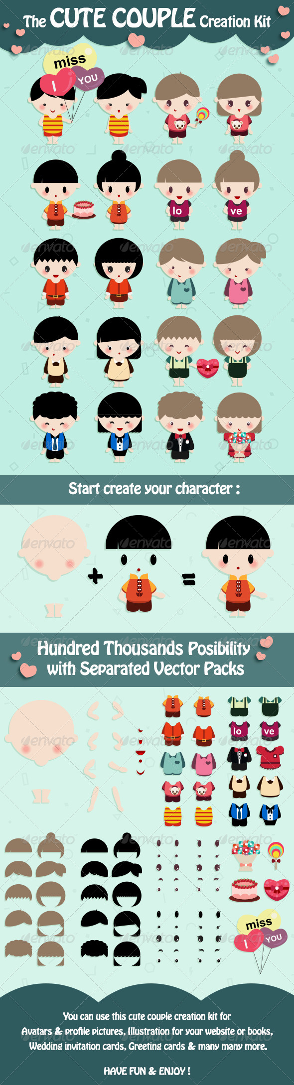 GraphicRiver Couple Creation Kit 6865281 GraphicRiver Couple Creation Kit 6865281
