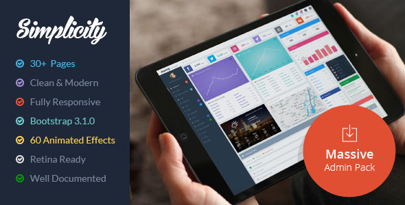 ThemeForest Simplicity Massive Admin Pack 6862788 ThemeForest Simplicity Massive Admin Pack 6862788