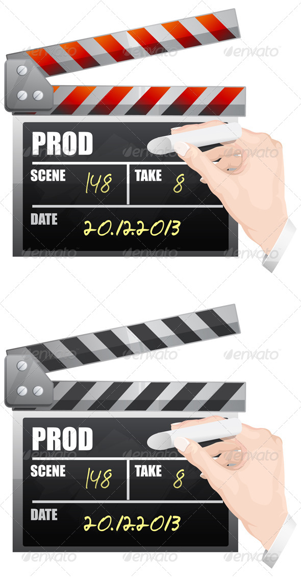 GraphicRiver Clapper Board Illustration 6865930 GraphicRiver Clapper Board Illustration 6865930