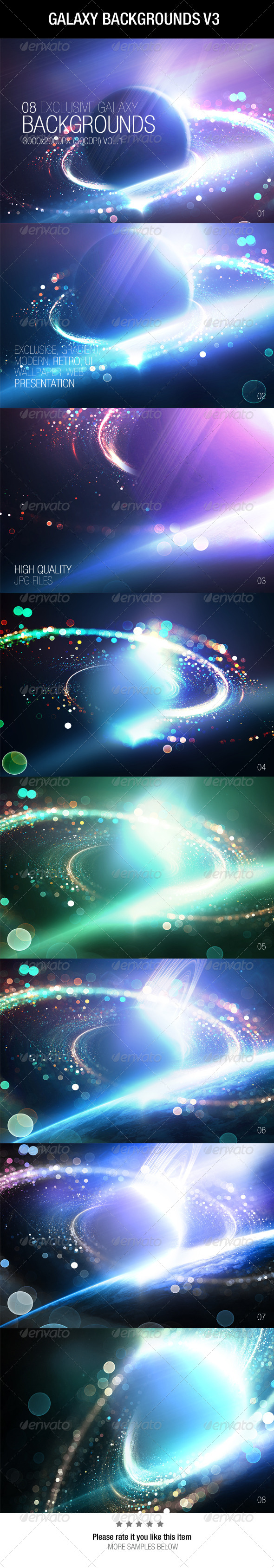 GraphicRiver Galaxy Backgrounds V3 6867442 GraphicRiver Galaxy Backgrounds V3 6867442