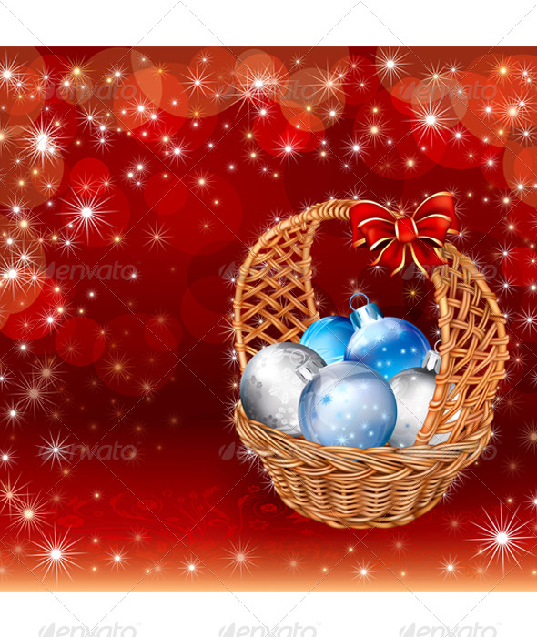 GraphicRiver Christmas Basket 6859418 GraphicRiver Christmas Basket 6859418