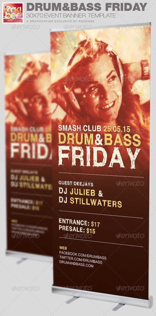 GraphicRiver Drum and Base Friday Event Banner Template 6869408 GraphicRiver Drum and Base Friday Event Banner Template 6869408