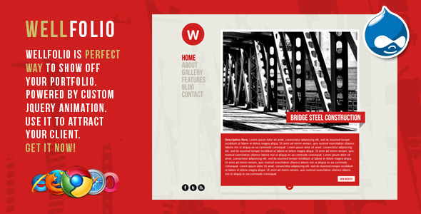 ThemeForest Wellfolio Perfect Minimalist Portfolio Template 548573 ThemeForest Wellfolio Perfect Minimalist Portfolio Template 548573